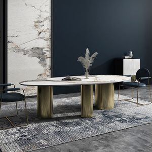 <span class=keywords><strong>Table</strong></span> à manger en pierre Tisch Bord fusionnant <span class=keywords><strong>la</strong></span> technologie et l'art, un design de luxe léger pour une <span class=keywords><strong>table</strong></span> à scénarios multiples - Product Image 3