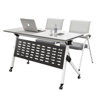 Ensemble de table et de chaises de conférence de bureau, pliable, mobile, modulable, multifonctionnel, table de formation et de salle de classe commerciale