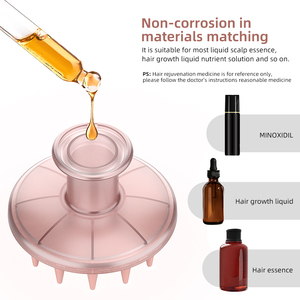 LOHAS 2025 Kopfhaut <span class=keywords><strong>massage</strong></span> gerät Haarwuchs Ätherisches Öl Behandlung Wasserdichter Silikon Kunststoff Applikator Neue Haar bürste Deep Clean - Product Image 3