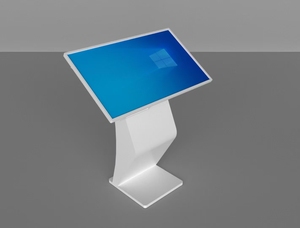 Penjualan paling laris True Flat I5-Gen10 berbentuk K 43 "16G DDR4 ROM 256G 525G SSD desain berdiri lantai kios interaktif - Product Image 4