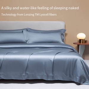 Parure de lit de luxe quatre pièces en coton, housse de <span class=keywords><strong>couette</strong></span> rafraîchissante et soyeuse en soie glacée pour l'été - Product Image 1
