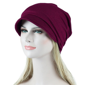 Chapeau indien doux en satin pour femmes, bonnet de sommeil extensible, bonnet musulman à volants, bonnet de chimiothérapie contre le <span class=keywords><strong>cancer</strong></span>, écharpe, <span class=keywords><strong>turban</strong></span>, couvre-chef - Product Image 6