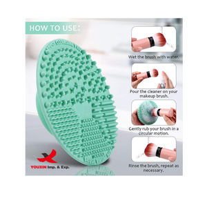 Alfombrilla de Limpieza de Brochas de Maquillaje de Silicona, Herramienta de Lavado Portátil, Limpiador de Brochas Cosméticas, Precio Bajo por Compra Combinada - Product Image 2
