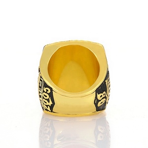 Anelli del Campionato NFL 2005 dei Pittsburgh Steelers di Alta Qualità, Anello di Gioielleria Placcato Oro in Lega per Super Bowl - Product Image 3