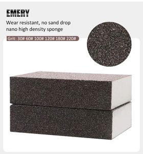 Bloc de ponçage en <span class=keywords><strong>éponge</strong></span> Abrasive pour le nettoyage de la cuisine, bloc de sable de meulage ambre pour le bricolage - Product Image 5