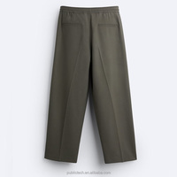 Pantalones británicos informales todo en uno OEM, pantalones de traje de tendencia holgados de edición coreana para hombre, Verano
