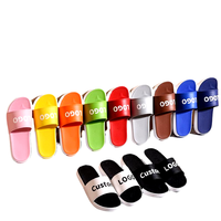 Pantuflas personalizadas con estampado de mapa y LOGO, regalos corporativos, pantuflas de suela gruesa para parejas, para baño, modernas, al por mayor, con estampado de leopardo, con punta abierta