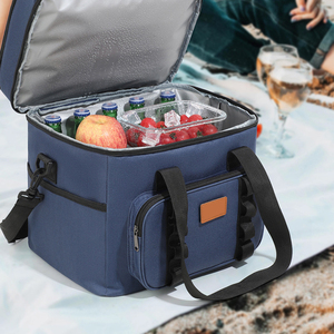 Creative Gifts Double Ice Pack Cooler Bag Large Capacity Camping Outdoor Thermal Picnic Bag Portable Lunch Bags - Product Image 4