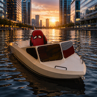 Mini Jet-boat Électrique Haute Vitesse 15KW, 45km/h, Style Go-Kart, Propulsé par Batterie pour Loisirs
