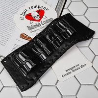 VINNIE BARBER ACCESSOIRES TITULAIRE PROFESSIONNEL BARBER OUTILS HOLSTER NOIR CISEAUX POIGNET-POCHETTE