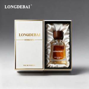 Wholesale Clear Glass Perfume <b>Bottles</b> 30ml/50ml/100ml Luxury Irregular Shape Eco-friendly Recyclable Wooden Cap Screen Printing - Product Image 4