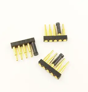 Hoyato conector de pinos de bronze, conector macho e fêmea de 2.54mm e 1.5mm com plug de banana elétrica, conector de ouro banhado