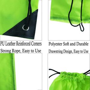 Drawstring Backpack <b>Bags</b> Sack Pack Cinch Tote Sport Storage Polyester <b>Bag</b> for Gym Traveling - Product Image 4