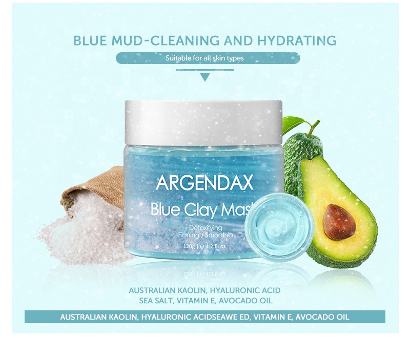 Masque d'argile bleue