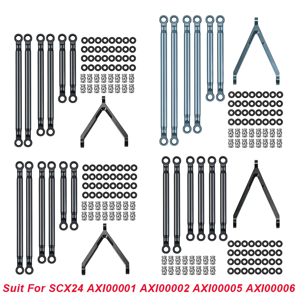 Services sur mesure 1/24 SCX24 OEM ODM assemblage mises à niveau rc cavalier sur chenilles corps direction croix gros biellette lien