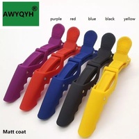 Pinces à cheveux en plastique type crocodile/alligator, griffes de maintien, épingles à cheveux, électroplaquées or, pour salon, Awyqyh, alimentées par USB 10W