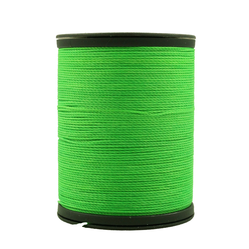 Круглая кожаная высокопрочная Вощеная швейная нить из полиэстера для вязания крючком, 0,55 мм