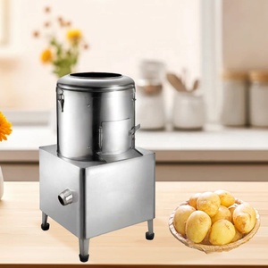Petite échelle commerciale 10kg grande capacité haute puissance automatique carotte éplucheur pomme de terre Machine à éplucher - Product Image 3