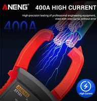 Multimètre numérique à pince ANENG ST181 DC/AC 40A/400A 400-600V 4000 comptes, testeur de tension et ampèremètre pour applications automobiles