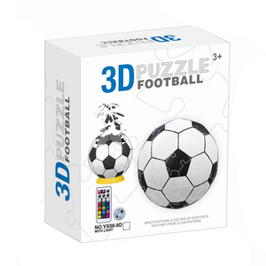 Puzzle 3D Educativo Fai-da-Te con <span class=keywords><strong>Globo</strong></span>, Luna, Pallone da Basket e Pallone da Calcio Illuminati con Telecomando e Stampa UV - Product Image 3