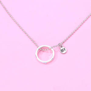 3 pz/set Best Friend Forever collana Set femminile Boho anello ciondolo Bff amicizia Choker collana di moda regalo di gioielli - Product Image 4