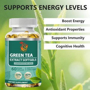 Cápsulas de Extracto de Té Verde al por Mayor, Proporcionan Protección Antioxidante y Refuerzo del Sistema Inmunitario, Suplemento de Polifenoles - Product Image 4