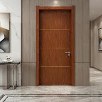 Porte WPC moderne pour la décoration intérieure, panneau de porte en bois imperméable, fabrication OEM, livraison directe d'usine