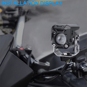 Faro delantero Led para motocicleta, pistola pequeña de acero de dos colores, integrada, resistente al agua, superbrillante, 12-80v - Product Image 6