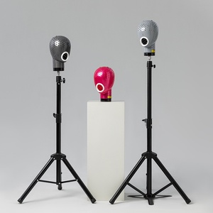 Soporte Grande <span class=keywords><strong>de</strong></span> Plástico para Secar Pelucas con Soporte para Secador <span class=keywords><strong>de</strong></span> Pelo, Cabeza <span class=keywords><strong>de</strong></span> Maniquí Unisex para Adultos, Modelo <span class=keywords><strong>de</strong></span> Peluquería - Product Image 1