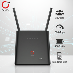 OLAX AX9 Pro 4000mah CPE <b>Router</b> Wireless 4g WiFi 300 Mbps 4G Sim With 2 Antennas <b>Mobile</b> Outdoor Portable 4g <b>Router</b> - Product Image 1