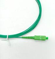Pas cher 3.5m 1.6mm Monomode Fibre Optique Patchcord G657A2 Optique FTTH Aqua Vert Blanc Jarretière