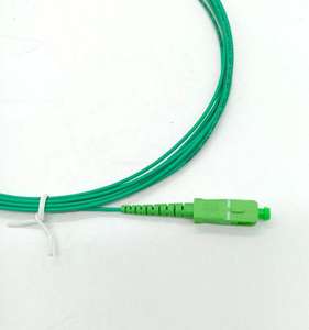 Pas cher 3.5m 1.6mm Monomode <span class=keywords><strong>Fibre</strong></span> Optique Patchcord G657A2 Optique FTTH Aqua Vert Blanc Jarretière - Product Image 6