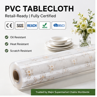 Nappe de protection transparente en PVC souple YJ pour table, idéale pour les salles de classe, bibliothèques et bureaux (approvisionnement institutionnel)
