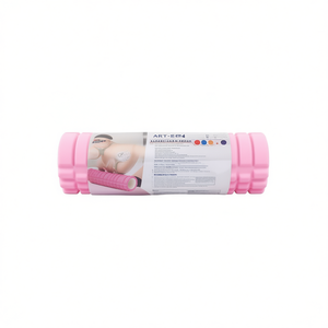 Rouleaux en mousse classiques roses pour le yoga 45x14CM pour une flexibilité et un confort améliorés dans la pratique du yoga - Product Image 1