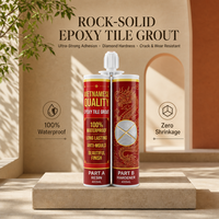 Mortier époxy bicomposant direct usine, étanche et résistant aux taches, pour joints de carrelage céramique et pierre