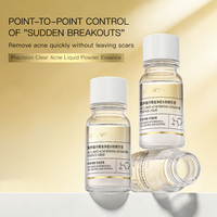 Poudre d'essence apaisante et hydratante 10ml à la Niacinamide et à l'Acide Salicylique pour le contrôle du sébum et l'élimination de l'acné