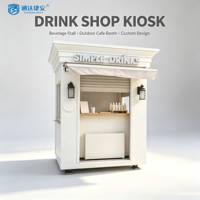 Quiosco de Comida al Aire Libre Moderno y Personalizado, Puesto de Bebidas, Puesto de Venta Ambulante, Servicio Profesional OEM ODM para Quioscos de Helados