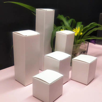 Mini emballage pliable personnalisé, petite boîte blanche, boîte en papier blanc uni, boîte à batterie en carton imprimée