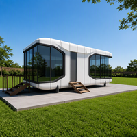 Capsule spatiale préfabriquée personnalisable de haute qualité et économique, maison mobile de 20 à 40 pieds, aménagement écologique pour l'habitation