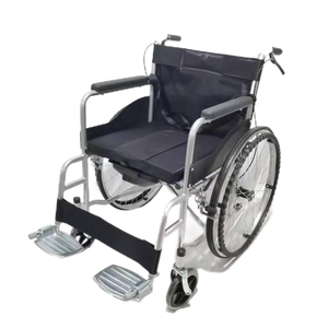 <span class=keywords><strong>Fauteuil</strong></span> <span class=keywords><strong>roulant</strong></span> de toilette <span class=keywords><strong>pliable</strong></span>, réglable, confortable et durable de qualité médicale pour les soins à domicile, les hôpitaux et la réadaptation des personnes âgées - Product Image 1