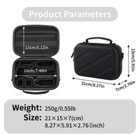 Hartschalen-EVA-Tragetasche, wasserdicht, staubdicht, stoßfest, Aufbewahrungsbox für Osmo Pocket 4 Creator Kit, Reise-Organizer