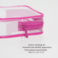 Nouveau Portable grande capacité étanche Transparent maquillage sacs de lavage sac de rangement de voyage PVC clair sac cosmétique avec fermeture éclair
