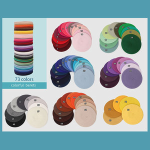 Boina de Piel Sintética al por Mayor, 73 Colores, Logotipo Personalizado Bordado, Boina Francesa, Gorra de <span class=keywords><strong>Pintor</strong></span> <span class=keywords><strong>para</strong></span> Mujeres y Niños, Invierno, Cálida - Product Image 3
