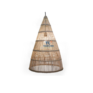 Couvercle de lampe à suspension écologique Abat-jour en bambou du Vietnam Bougie de haute qualité Décoration intérieure - Product Image 1