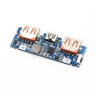LED Dual USB 5V 2.4A Micro/Type-C USB Mobile Power Bank 18650 Module de charge Carte de chargeur de batterie au lithium Protection des circuits