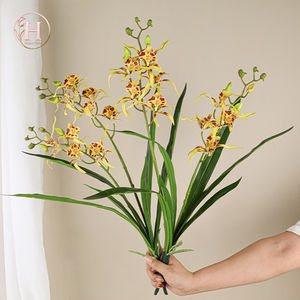 Hesper vente en gros impression 3D artificielle vraie touche orchidée Latex Aspidistra <span class=keywords><strong>Cymbidium</strong></span> pour mariage décoration de la maison - Product Image 4
