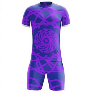 ชุดนักบอลเสื้อฟุตบอลผ้าโพลีเอสเตอร์แบบ100% ออกแบบโลโก้ได้ตามต้องการ - Product Image 1