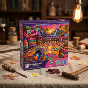 Puzzle Colorato e Coinvolgente in Carta Spessa a Tema Bowling, <span class=keywords><strong>Gioco</strong></span> per Adulti, Passatempo, Decorazione per Casa e Scrivania - Product Image 1