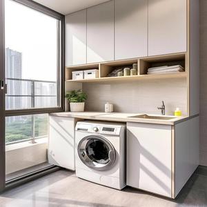 Armario Modular Impermeable para Lavandería con Superficie Antimanchas y Diseño Inflable para Alquileres Cortos, Casas <span class=keywords><strong>de</strong></span> Huéspedes y Lavado en Balcón - Product Image 1