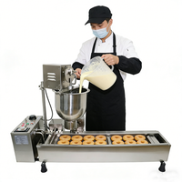 Machine à mini-beignets // Machine à beignets à haute productivité entièrement automatique pour la fabrication de beignets, de gâteaux et de pains, avec fonction de friteuse